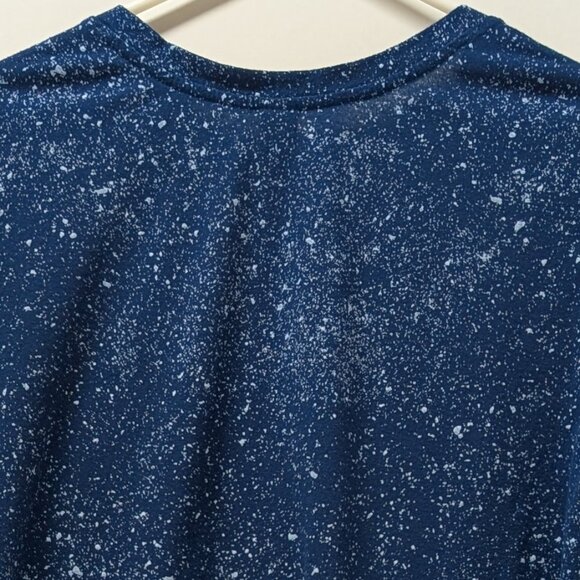 Adidas Flecks Deep V Neck Tee in Blue - Picture 7 of 16